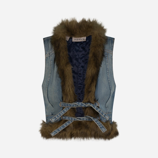 MNG Jeans Denim-Fur Vest