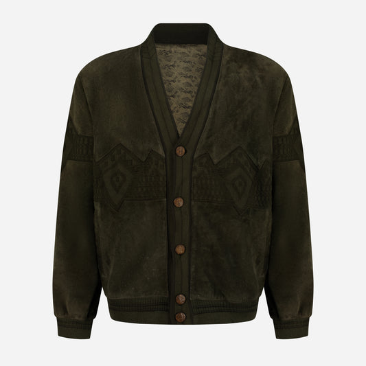 Vintage Quilted Bomber Jacket