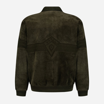 Vintage Quilted Bomber Jacket